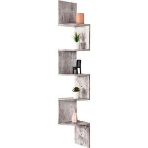 5 Tier Shelves for Wall Storage Decor Floating Wall Mount Livingroom Decor